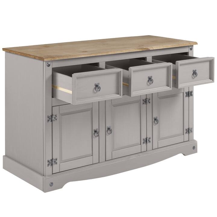 Wood Buffet Sideboard Corona Gray Furniture Dash On Sale Bed Bath
